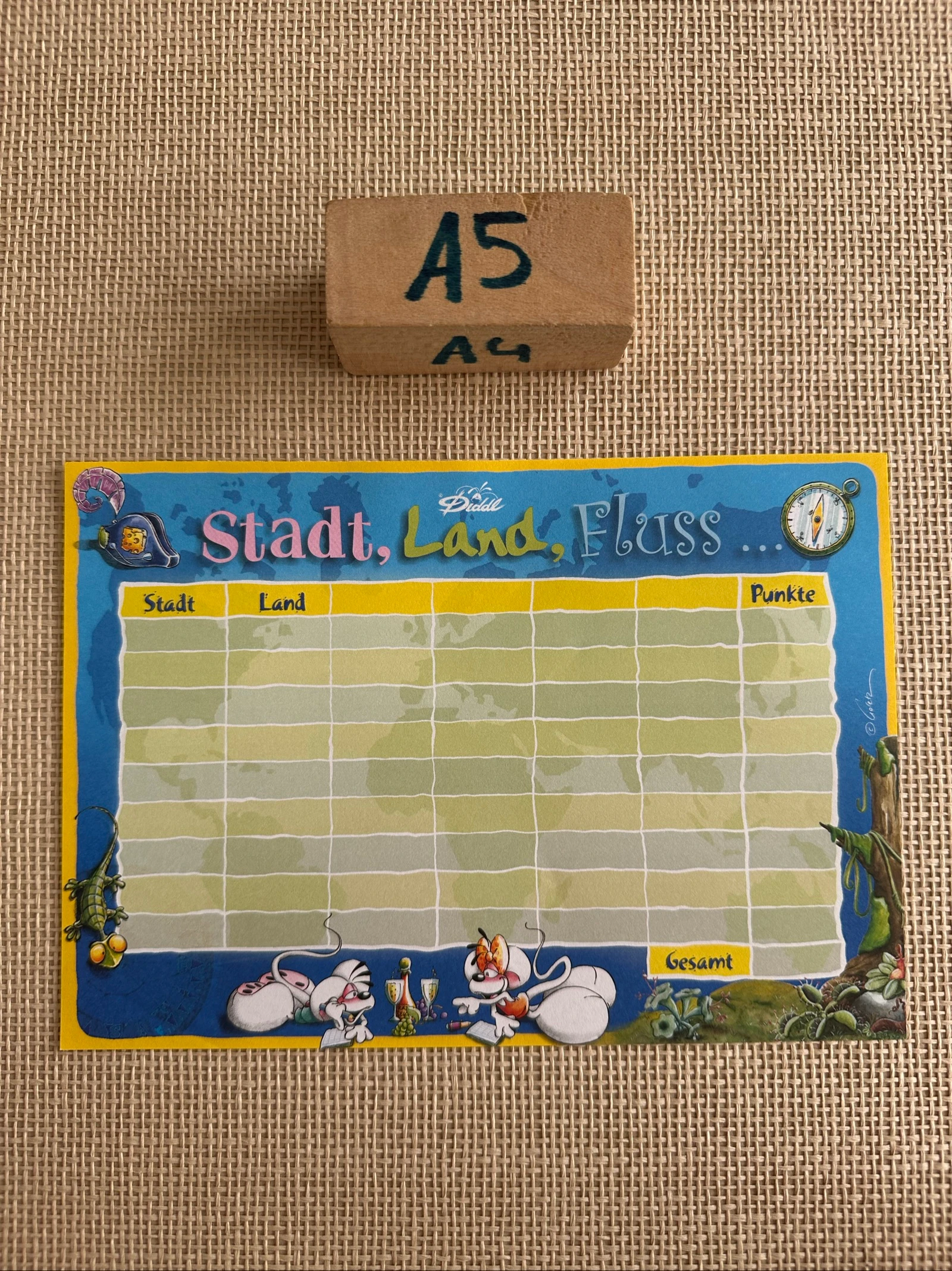 Diddl gekleurd briefpapier A5 nr. 